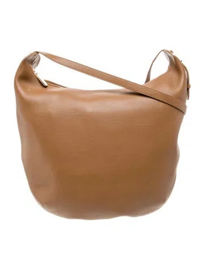 Pre-owned The Row Calfskin N/s Allie In Brown