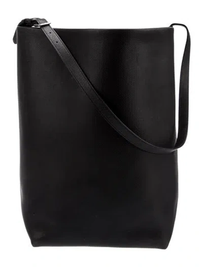 Pre-owned The Row Calfskin N/s Park Large In Black