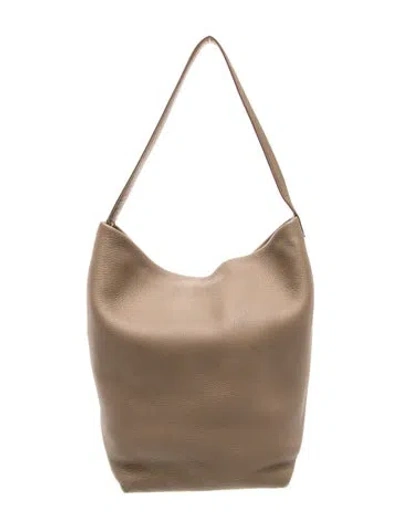 Pre-owned The Row Calfskin N/s Park Tote Large In Neutrals