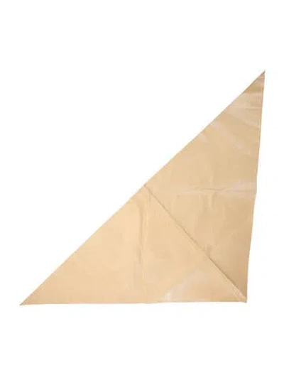 Pre-owned The Row Calfskin Shawl In Neutral