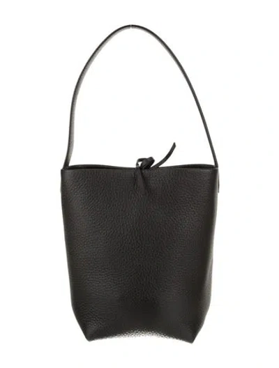 Pre-owned The Row Calfskin Shoulder Bag In Black