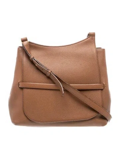 Pre-owned The Row Calfskin Sideby In Brown