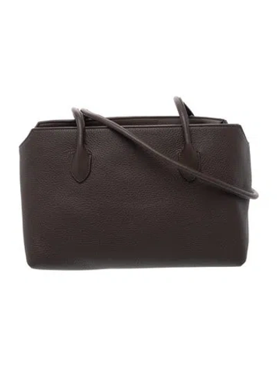 Pre-owned The Row Calfskin Terrasse Medium In Brown