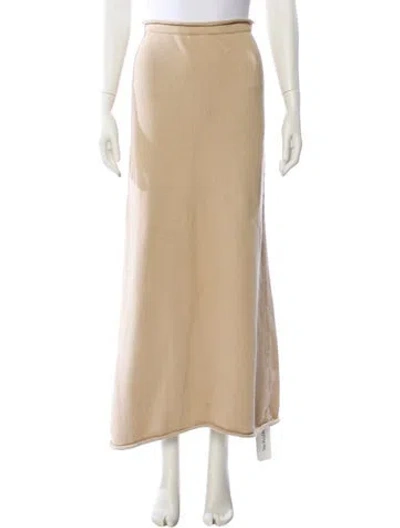 Pre-owned The Row Calista Midi Length Skirt In Neutral