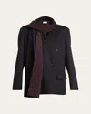 The Row Calitra Cashmere Double-breasted Scarf Jacket In Black