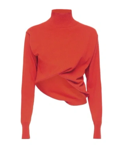 The Row Callan Twisted Short Sweater In White