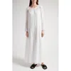 THE ROW THE ROW CALLAS LONG SLEEVE COTTON MAXI DRESS