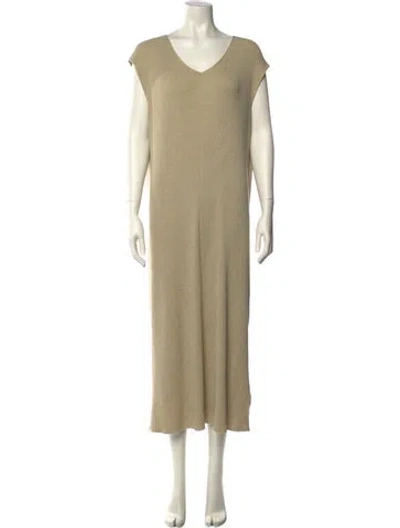 Pre-owned The Row Camassia Long Dress In Neutral