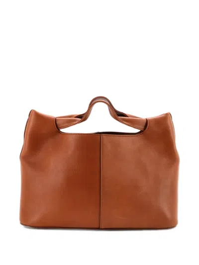 Pre-owned The Row Camdem Bag Leather Satchel In Brown