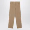 The Row Camel Corduroy Wide-leg Clair Pant In Brown