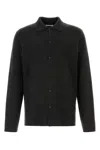 The Row Charcoal Wool Blend Inverson Shirt
