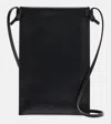 The Row Camie Leather Pouch With Strap