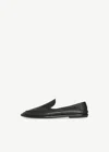 The Row Canal Leather Loafer In Black