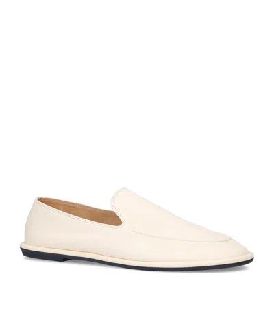 THE ROW CANAL LEATHER LOAFERS