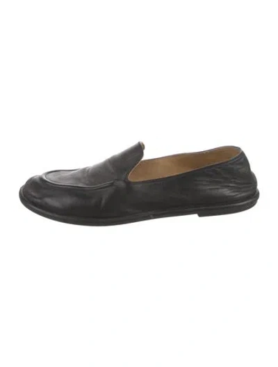Pre-owned The Row Canal Leather Loafers In Black