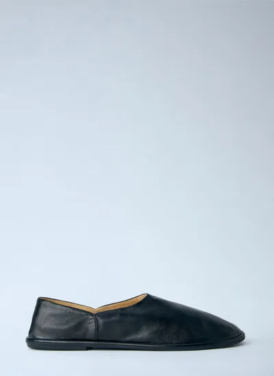 The Row Canal Slip On Flats In Black