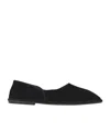 The Row Canal Collapsible-heel Leather Loafers In Black