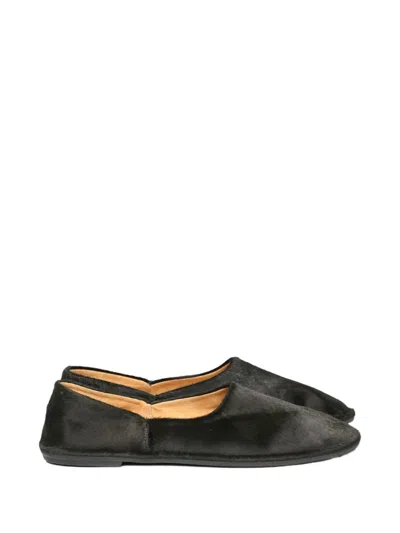 The Row Ballet Shoes With Round Head And Flat Bottom In Black