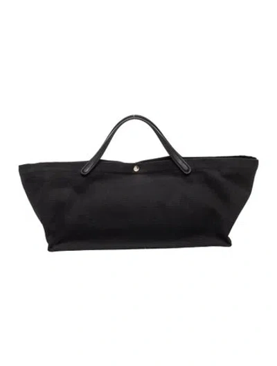 Pre-owned The Row Canvas Idaho Tote Bag Medium In Black