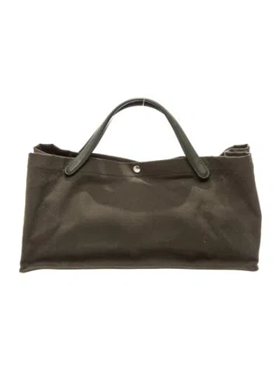 Pre-owned The Row Canvas Idaho Tote Medium In Green