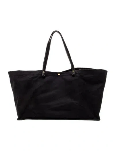 Pre-owned The Row Canvas Idaho Xl In Black