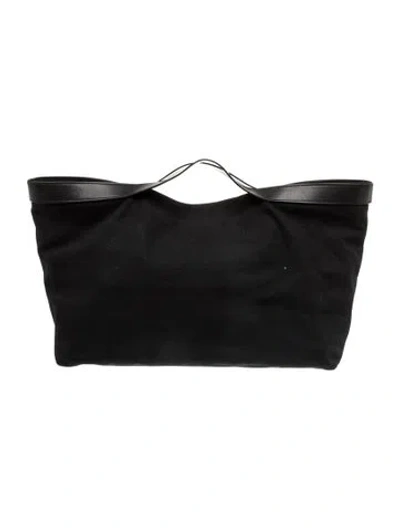 Pre-owned The Row Canvas Kit W/ Pouch In Black