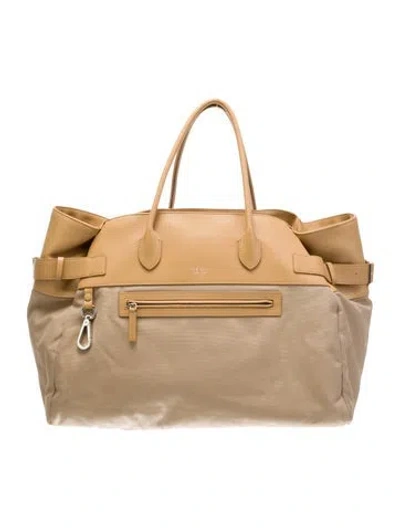 Pre-owned The Row Canvas Margaux 17 Inside-out In Neutral