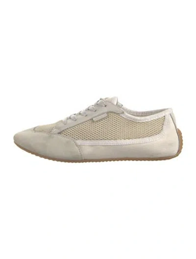 Pre-owned The Row Canvas Mesh Accents Sneakers In Neutral