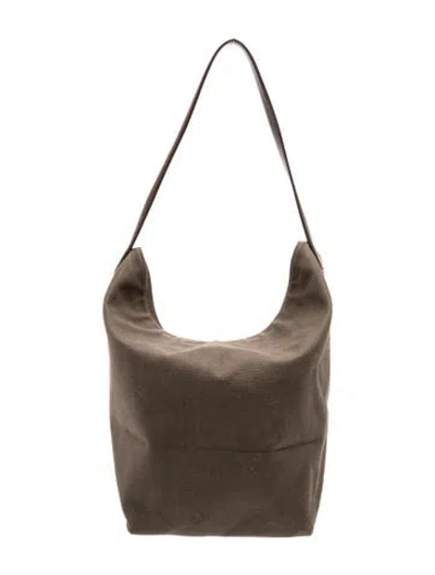 Pre-owned The Row Canvas N/s Park Tote In Brown