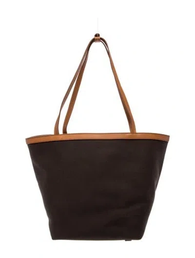 Pre-owned The Row Canvas Park Reversible In Brown