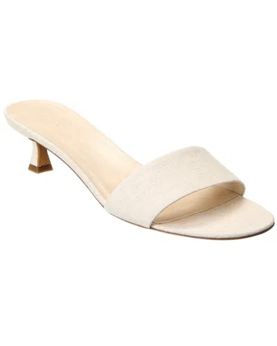 The Row Canvas Sandal In White