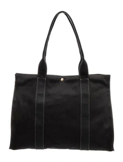 Pre-owned The Row Canvas Sisal In Black