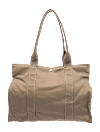 Pre-owned The Row Canvas Sisal Medium In Neutral