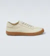 The Row Grosgrain-trimmed Canvas Sneakers In Beige