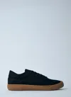 The Row Grosgrain-trimmed Canvas Sneakers In Black