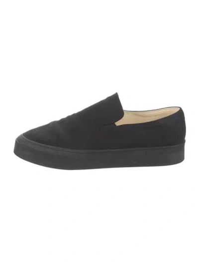 Pre-owned The Row Canvas Sneakers In Black