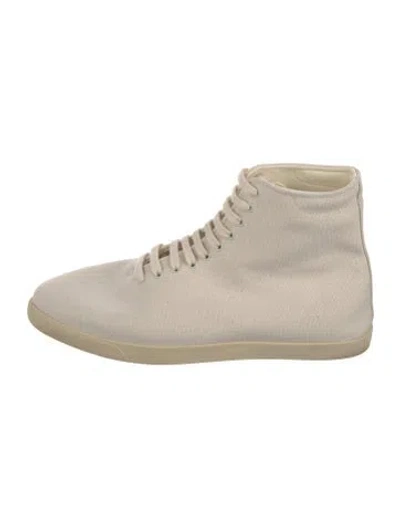 Pre-owned The Row Canvas Sneakers In Neutral