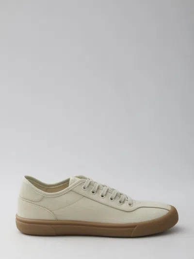 The Row Canvas Sneakers In Sand