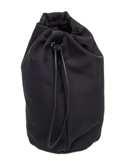 Pre-owned The Row Canvas Sporty Pouch In Black