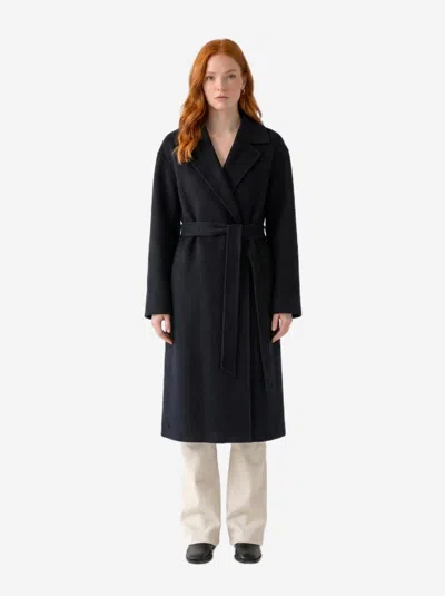 The Row Cappotto Ciara Nero In Black