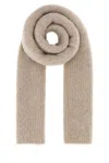 The Row Cashmere Blend Ribbed Texture Scarf In Neutral
