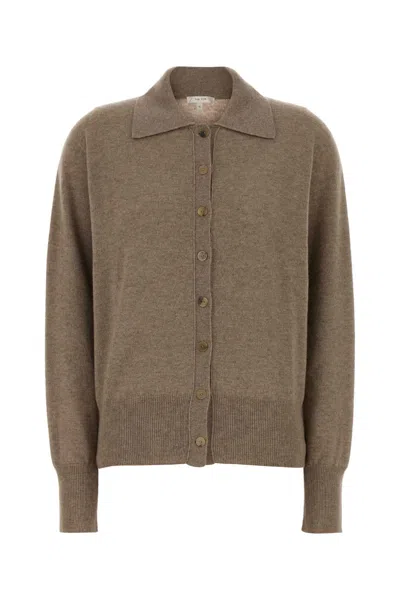 THE ROW CAPPUCCINO CASHMERE LILLIA CARDIGAN