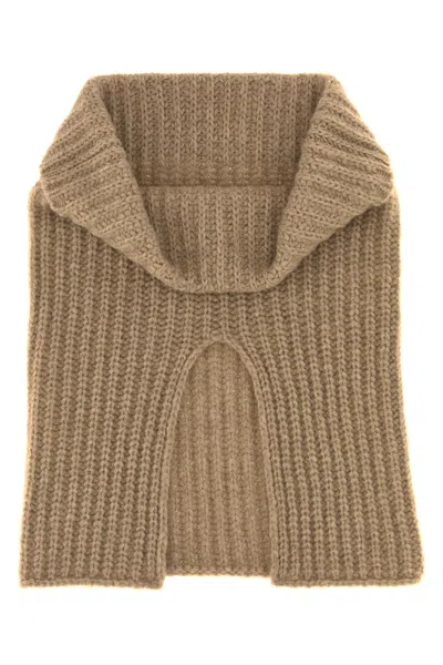 The Row Cappuccino Cashmere Marlan Neckwarmer