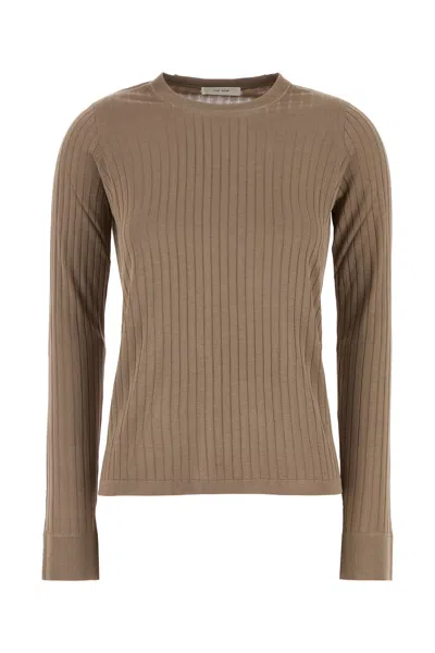 The Row Top Keya In Misto Viscosa Cappuccino Donna In Brown