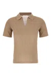 The Row Cappuccino Viscose Blend Top In Brown