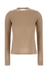 The Row Cappuccino Viscose Blend Top In Brown