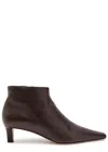 The Row Carla 45 Leather Ankle Boots In Multi