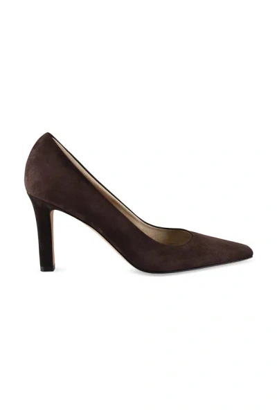The Row Carla 80 Pumps In Brown
