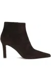 The Row Carla Ankle Boots In Brown