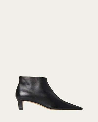 THE ROW CARLA NAPPA LEATHER BOOTIES